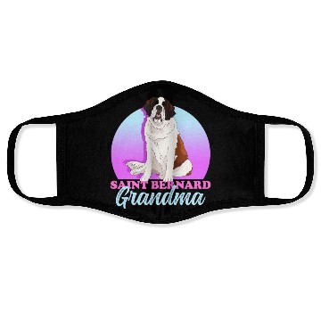 Discover St. Bernhard Dog Saint Bernard Grandma Face Masks