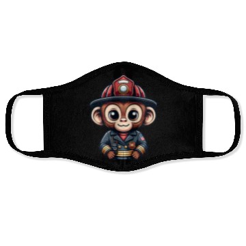 Discover Cute Monkey Firefighter Face Masks