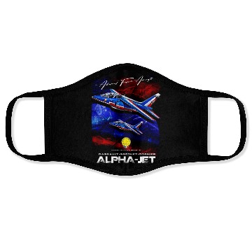 Discover Alpha Jet Belgium Air Force Advanced Trainer Aircr Face Masks