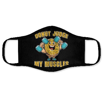 Discover Fitness Donut Funny Donut Gym Face Masks