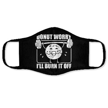 Discover Fitness Donut Funny Donut Gym Face Masks
