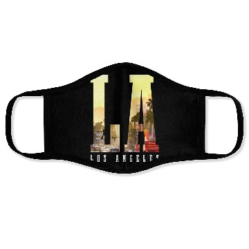 Discover Los Angeles California LA Gift Face Masks