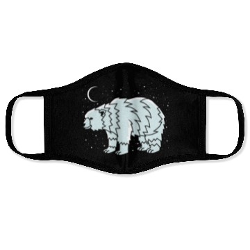 Discover Tribal Polar Bear Indigenous Gift Face Masks