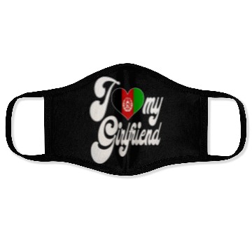 Discover AfghanI Love My Afghanistan Girlfriend Face Masks