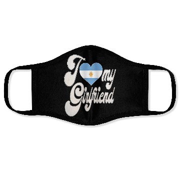 Discover ArgentinaI Love My Argentinian Girlfriend Face Masks