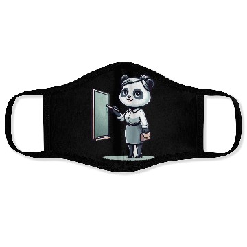 Discover Cute Panda Teacher Face Masks