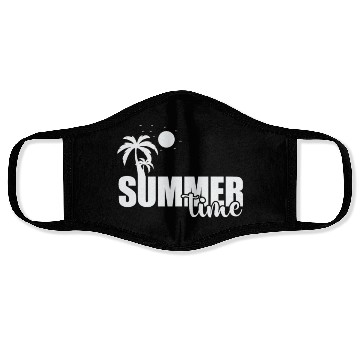 Discover Summer Time Bathing Beach Sun Face Masks