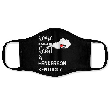 Discover Henderson County Kentucky Is Where My Heart Is Face Masks
