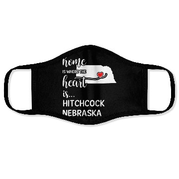 Discover Hitchcock County Nebraska Is Where My Heart Is Face Masks