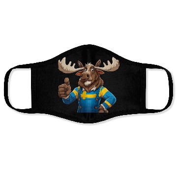 Discover Swedish elk Face Masks