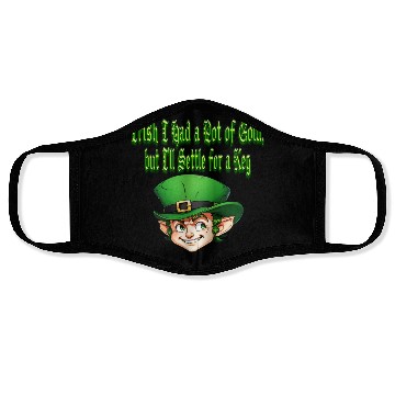 Discover Irish I Had a Pot of Gold Face Masks