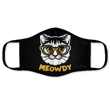 Discover Meowdy Funny Kitty Michigan Gift Face Masks