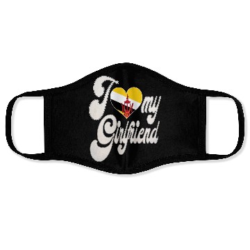 Discover BruneiI Love My Bruneian Girlfriend Face Masks