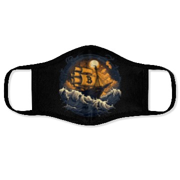 Discover Bitcoin Ship Face Masks