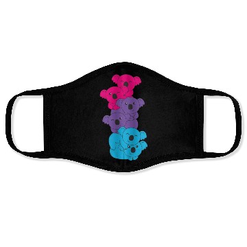 Discover Androgynous Flag Pride Lgbtq Cute Koala Face Masks