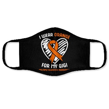 Discover I Wear Orange For My Gigi Multiple Sclerosis Aware Face Masks
