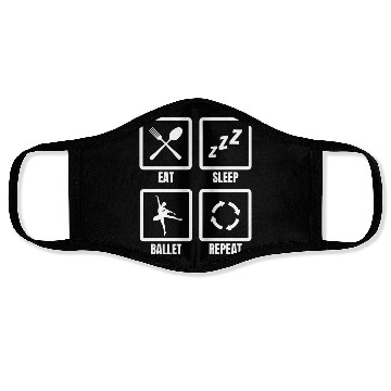 Discover Ballet Dancer Routine Face Masks