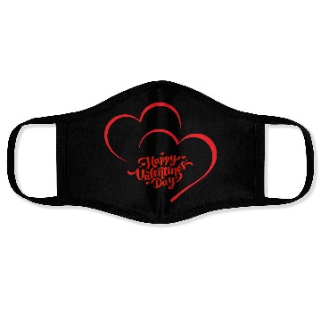 Discover Happy Valentine's Day" Face Masks