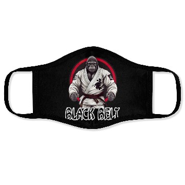 Discover Martial Arts Gorilla BJJ Fighter Jiu-Jitsu Face Masks