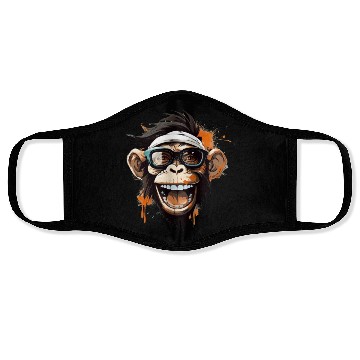 Discover Street Art Monkey Urban Rap Street Monkey Face Masks