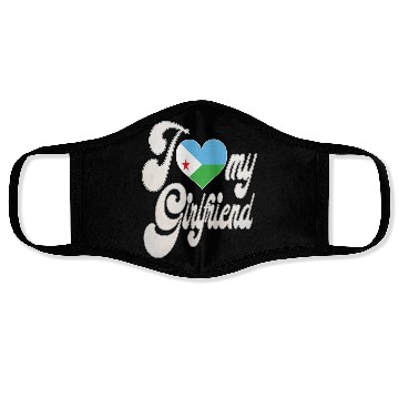 Discover DjiboutiI Love My Djiboutian Girlfriend Face Masks