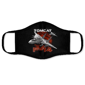 Discover F-14 Tomcat Fighterjet Face Masks