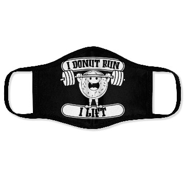 Discover Fitness Donut Funny Donut Gym Face Masks