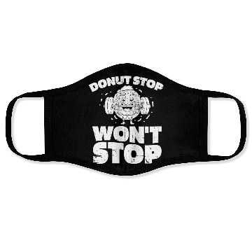 Discover Fitness Donut Funny Donut Gym Face Masks
