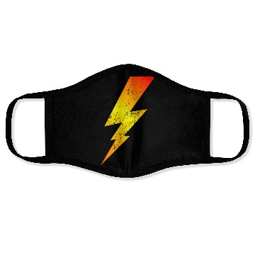 Discover Fire Bolt Lightning | Bolt Graphic Face Masks