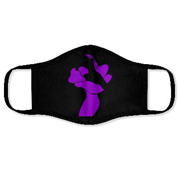 Discover Flower girl purple Face Masks