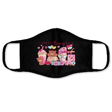 Discover I Love You Beary Much Face Masks