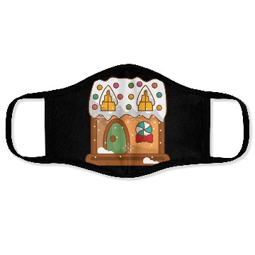 Discover Gingerbread real estate Face Masks