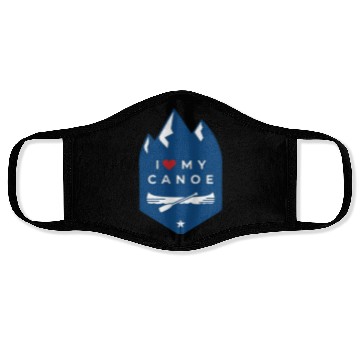 Discover I Love My Canoe Face Masks