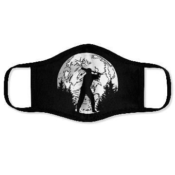 Discover Softball Moon Face Masks