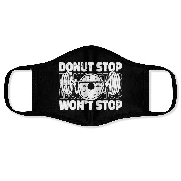 Discover Fitness Donut Funny Donut Gym Face Masks