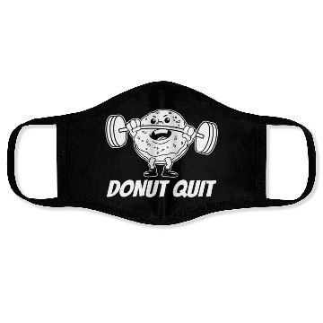 Discover Fitness Donut Funny Donut Gym Face Masks