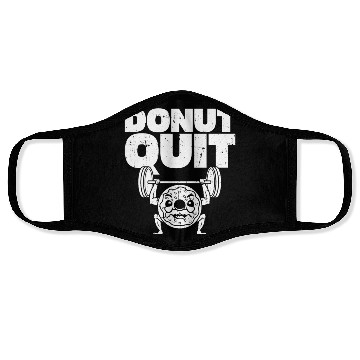 Discover Fitness Donut Funny Donut Gym Face Masks