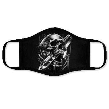 Discover Radiant Edge: Skull with Combat Knife Face Masks