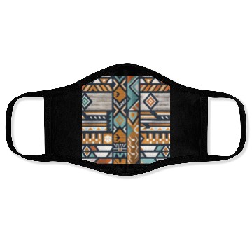 Discover Urban Tribal Pattern - Aztec - Concrete and Wood Face Masks