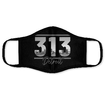 Discover Detroit Michigan Motor City USA Face Masks