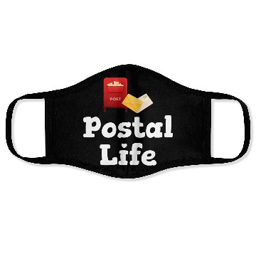 Discover Postal Life Funny Worker Postman Mailman Letter Face Masks