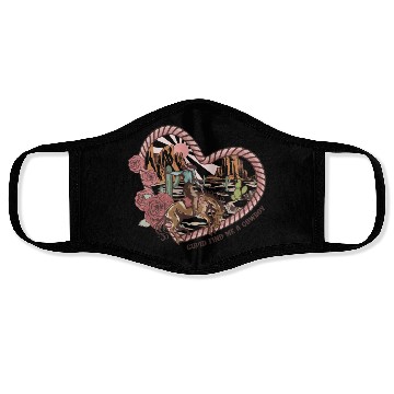 Discover Cupid Find Me A Cowboy Face Masks