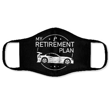 Discover Retirement Plan Toy RC Car Racer Face Masks