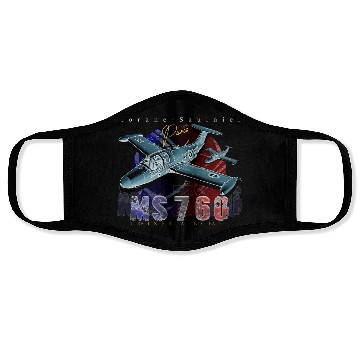 Discover Morane-Saulnier MS760 Military Aircraft Face Masks