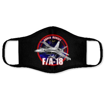 Discover F18 Hornet Us Air Force Fighterjet Face Masks