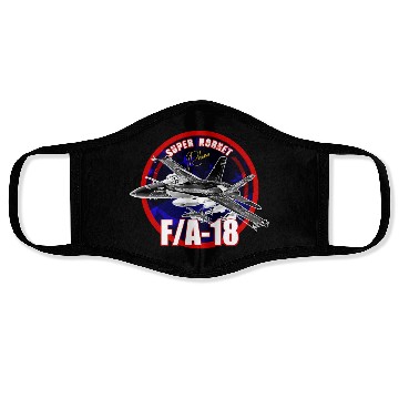 Discover F18 Hornet Us Air Force Fighterjet Face Masks