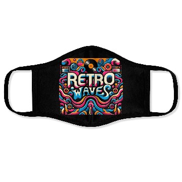 Discover Retro Waves Aesthetic Face Masks