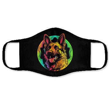 Discover German Shepherd Funny Dog Halloween Costume Trick Face Masks