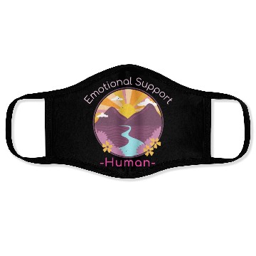 Discover EMOTIONAL SUPPORT HUMAN Nature Face Masks