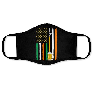 Discover American Irish Flag Beer Face Masks